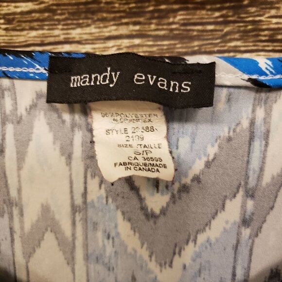 Mandy Evens silver beads scoop neck Pre-owned - Picture 3 of 4